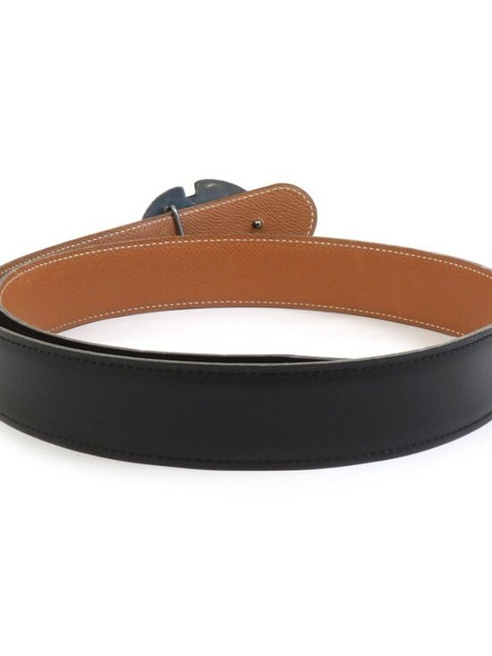 HERMES Tuareg Belt Black/Brown Leather/Metal - main image 7